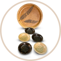 4” Coffee Skin & Rice Husk Plate